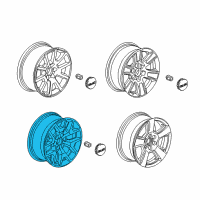 OEM GMC Wheel, Alloy Diagram - 22837233