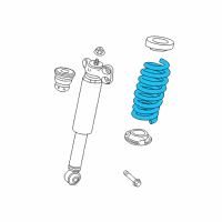 OEM Cadillac CTS Coil Spring Diagram - 23341853