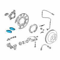 OEM GMC Pad Kit-Rear Disc Brake Diagram - 84176464