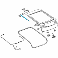 OEM Chevrolet Volt Support Strut Diagram - 23282827