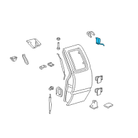 OEM Chevrolet Blazer Rear Side Door Latch Assembly *Marked Print Diagram - 15768705