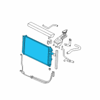 OEM Oldsmobile Cutlass Radiator Assembly Diagram - 52477424