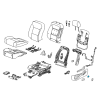 OEM Chevrolet Impala Seat Switch Knob Diagram - 22748565