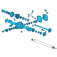 OEM Chevrolet Colorado Axle Assembly Diagram - 84803585