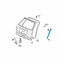 OEM Stay Assembly, Passenger Side Tailgate Open Diagram - 74820-SWA-A01