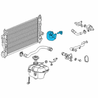OEM Buick Outlet Radiator Coolant Hose Assembly Diagram - 13383058