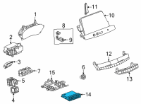 OEM Chevrolet Corvette Module Diagram - 13546977