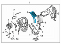 OEM Cadillac Escalade ESV Heater Core Diagram - 84689022