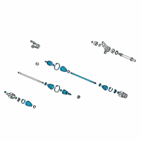 OEM Driveshaft Assembly, Passenger Side Diagram - 44305-STX-A02