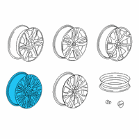 OEM Chevrolet Blazer Wheel, Alloy Diagram - 42438054