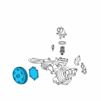 OEM GMC Yukon XL Water Pump Diagram - 12670246