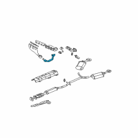 OEM Cadillac DTS Cross Over Pipe Diagram - 12564240