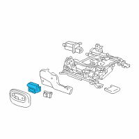 OEM Chevrolet Trailblazer Switch, Passenger Seat Adjuster Diagram - 88949480