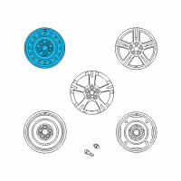 OEM Pontiac Vibe Wheel, Steel Diagram - 19184107
