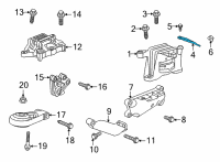OEM Chevrolet Trailblazer Support Brace Diagram - 42481285