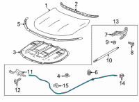 OEM Buick Envision Release Cable Diagram - 84642603