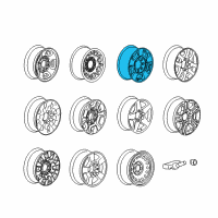 OEM GMC Wheel, Alloy Diagram - 9597727