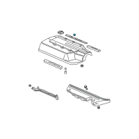 OEM Cap, Intake Manifold Cover Diagram - 17127-RDJ-A00