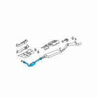OEM Buick Rendezvous 3Way Catalytic Convertor Assembly (W/ Exhaust Manifold P Diagram - 10352470