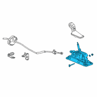 OEM Chevrolet Blazer Gear Shift Assembly Diagram - 13534327