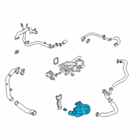 OEM Buick Envision Water Pump Assembly Diagram - 55515497