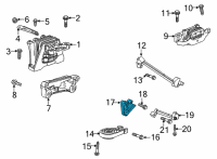 OEM Chevrolet Trailblazer Transmission Mount Bracket Diagram - 42481300