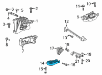 OEM Chevrolet Trailblazer Strut Support Diagram - 42602538