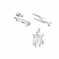 OEM Saturn Vue Wiper Blade Refill Diagram - 22703502