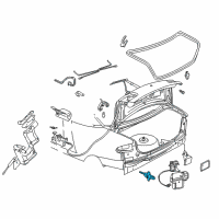 OEM Chevrolet Cavalier Cylinder Kit-Rear Compartment Lid Lock (Uncoded) Diagram - 15822407
