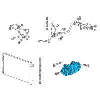 OEM Buick Enclave Compressor Diagram - 84308629