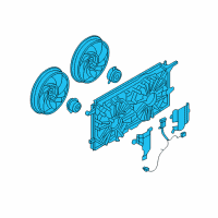 OEM Buick Terraza Cooling Fan Shroud Diagram - 15211590