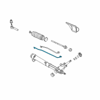 OEM Saturn Relay Pipe Kit, Steering Gear Right Diagram - 88963470