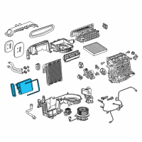 OEM Buick Heater Core Diagram - 39141057