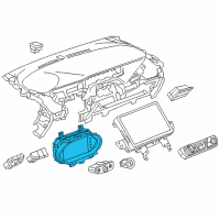 OEM Chevrolet Bolt EV Cluster Assembly Diagram - 42738836