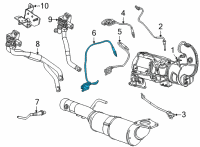 OEM Chevrolet Suburban Rear Nox Sensor Diagram - 12686786