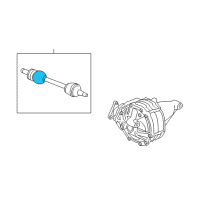 OEM Cadillac SRX Outer Boot Diagram - 88957230