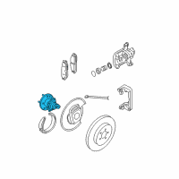 OEM Buick LaCrosse Hub & Bearing Diagram - 13585741