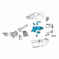 OEM Chevrolet Impala Lock Housing Diagram - 84624982
