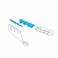 OEM Buick Manifold Gasket Diagram - 12573925
