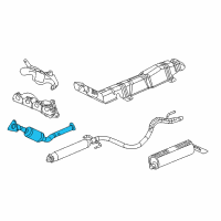 OEM Chevrolet Cobalt Converter & Pipe Diagram - 22970503