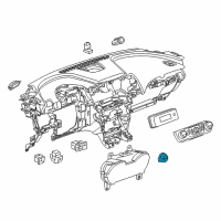 OEM Chevrolet Impala Power Switch Diagram - 22818054