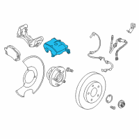 OEM Chevrolet Impala Caliper Assembly Diagram - 13279639