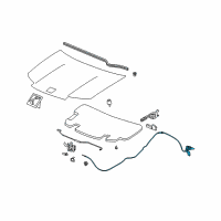 OEM Saturn Ion Release Cable Diagram - 15146296