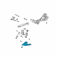 OEM Chevrolet Venture Rear Lower Suspension Control Arm Assembly Diagram - 25795978