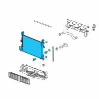 OEM Chevrolet Radiator Assembly Diagram - 42566071