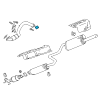OEM Chevrolet Sonic Converter & Pipe Gasket Diagram - 95017769