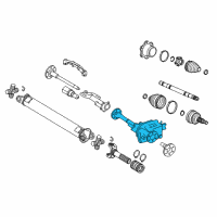 OEM Cadillac Escalade Differential Assembly Diagram - 23484388