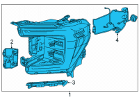 OEM GMC Yukon Composite Assembly Diagram - 84898699