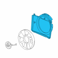 OEM Buick Rainier Fan Shroud Diagram - 15170459