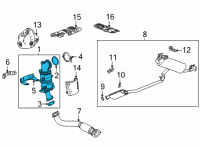 OEM Chevrolet Blazer Converter & Pipe Diagram - 55512009